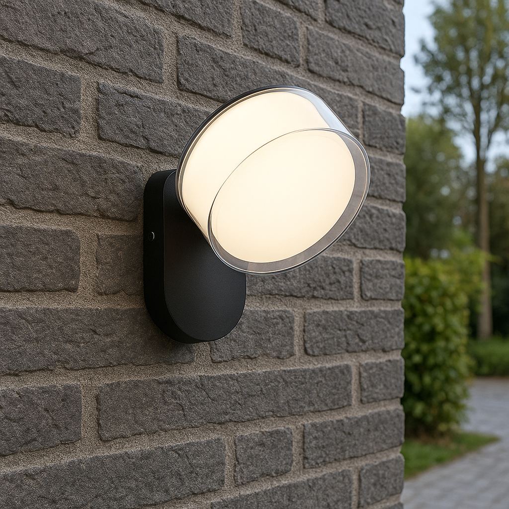 Moderne LED-Wandleuchte für Außenbereiche