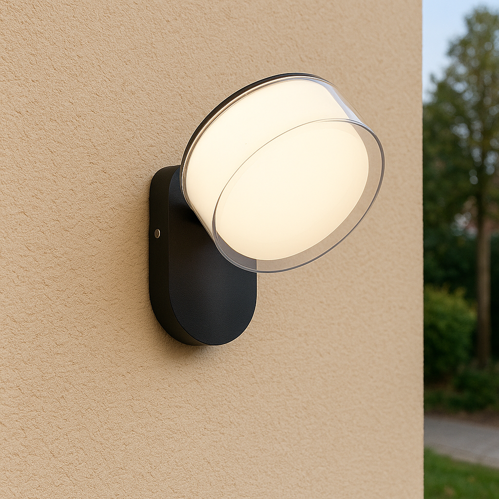 Moderne LED-Wandleuchte für Außenbereiche