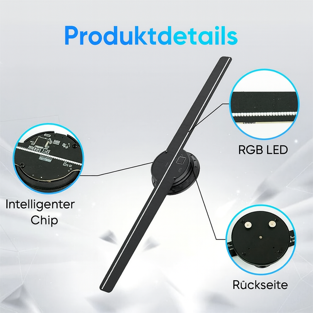 3D Holografischer LED-Projektor mit 224 Lichtquellen