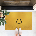 Happy Doormat – Non-Slip PVC Welcome Mat for Indoor and Outdoor Use, Water Absorbent