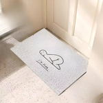 Happy Doormat – Non-Slip PVC Welcome Mat for Indoor and Outdoor Use, Water Absorbent