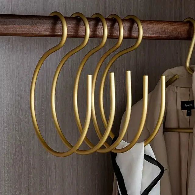 S-förmige Metallkleiderbügel (5er Set) – Platzsparend