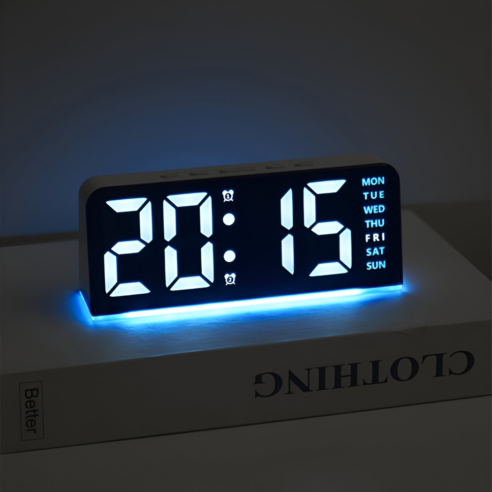 Elegant LED Alarm Clocks with Unique Design – USB-Powered for Modern Living