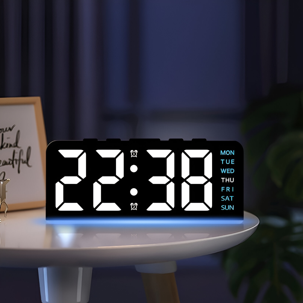 Elegant LED Alarm Clocks with Unique Design – USB-Powered for Modern Living