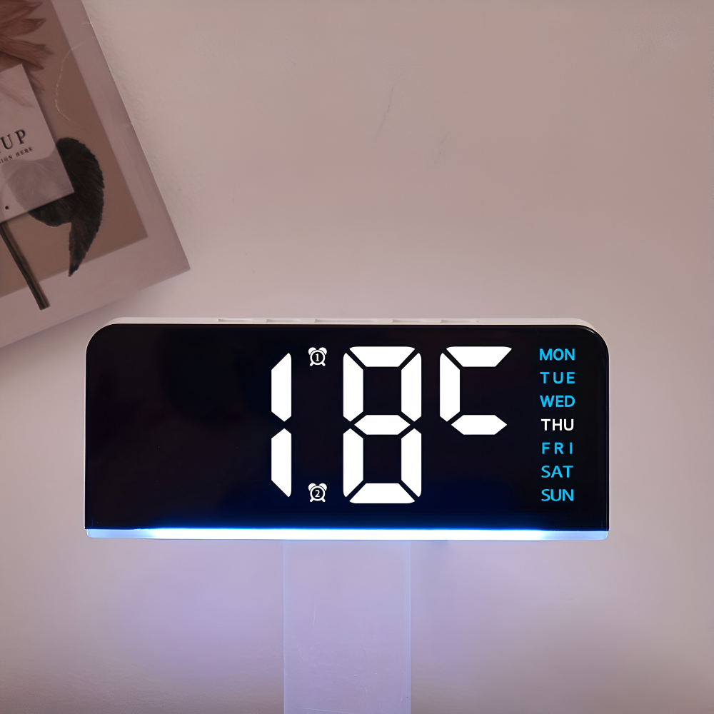 Elegant LED Alarm Clocks with Unique Design – USB-Powered for Modern Living