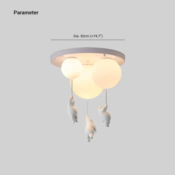 Wunderschöne Deckenlampe mit Bär und Ballon - CloudBear