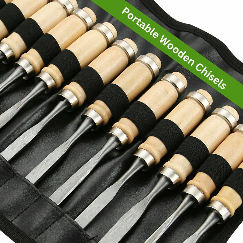 12-teiliges Set Holzmeißel für Schnitzarbeiten