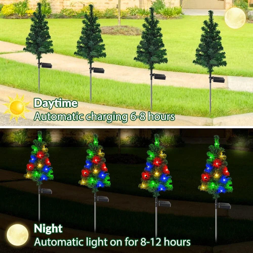 Solar-Gartenleuchte für Weihnachtsbaum