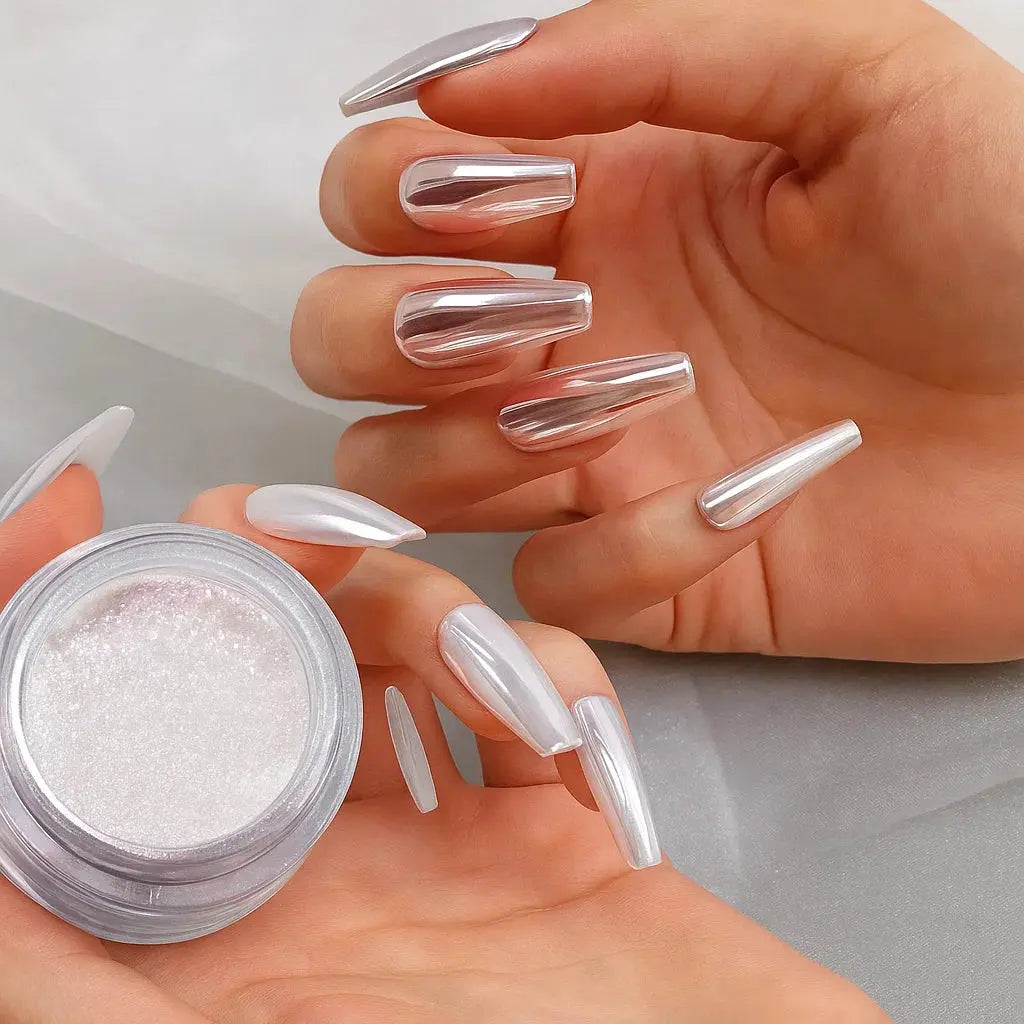 Glänzendes Chrome-Nagelpulver – Salonqualität für Zuhause