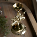 Vintage Goldener Weihnachtskerzenhalter – Atmosphärische Tischdekoration