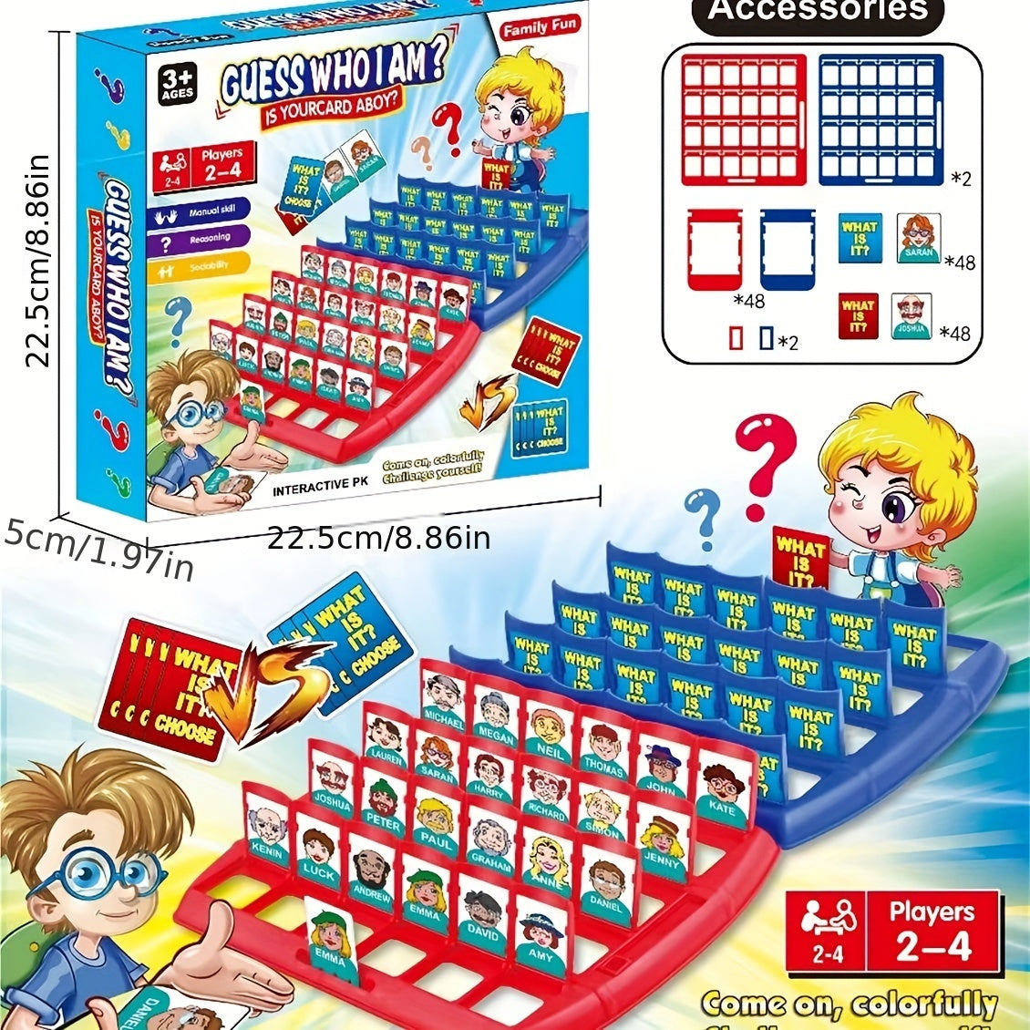 Familienfreundliches Gesellschaftsspiel - 'Wen errate ich?'