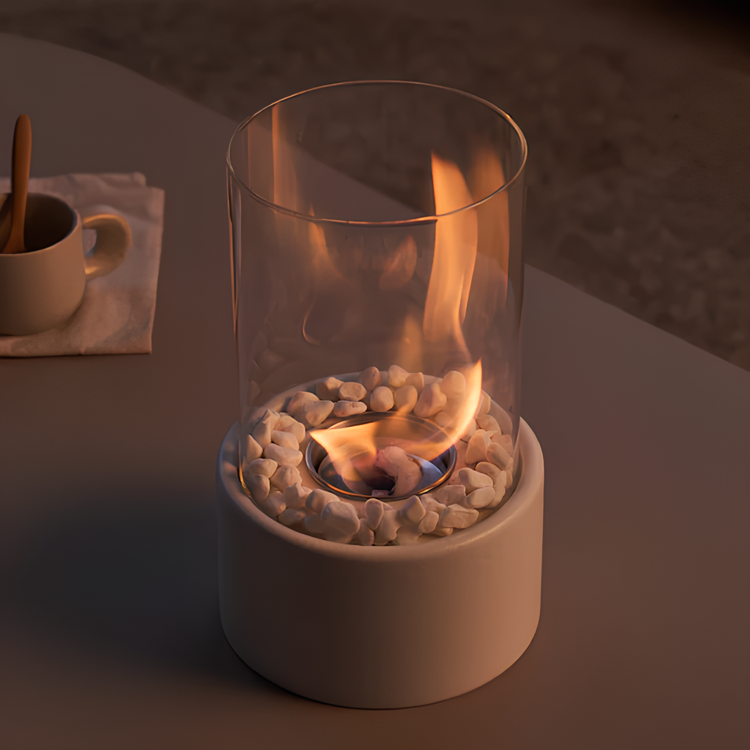 Elegante Öllampe mit Offener Flamme - Lumora