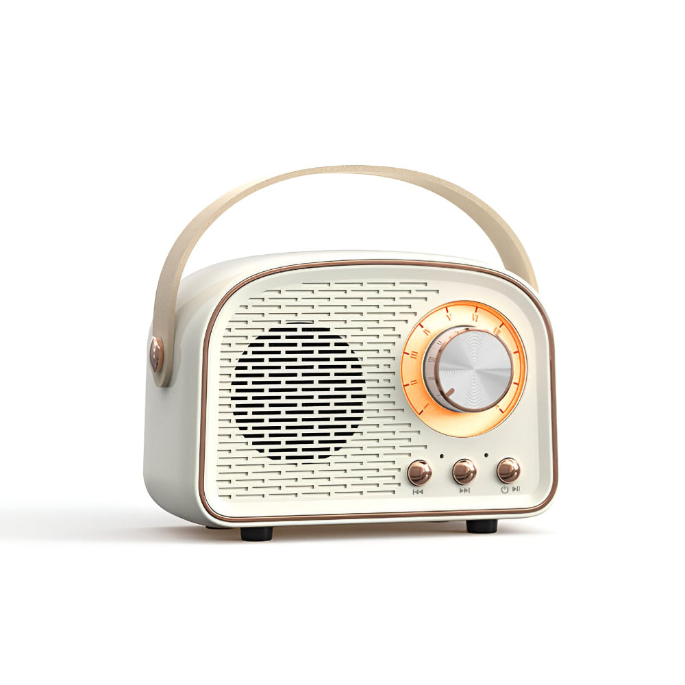 RetroSound | Stilvoller Bluetooth Lautsprecher – Kabelloses Klangerlebnis im Vintage-Design