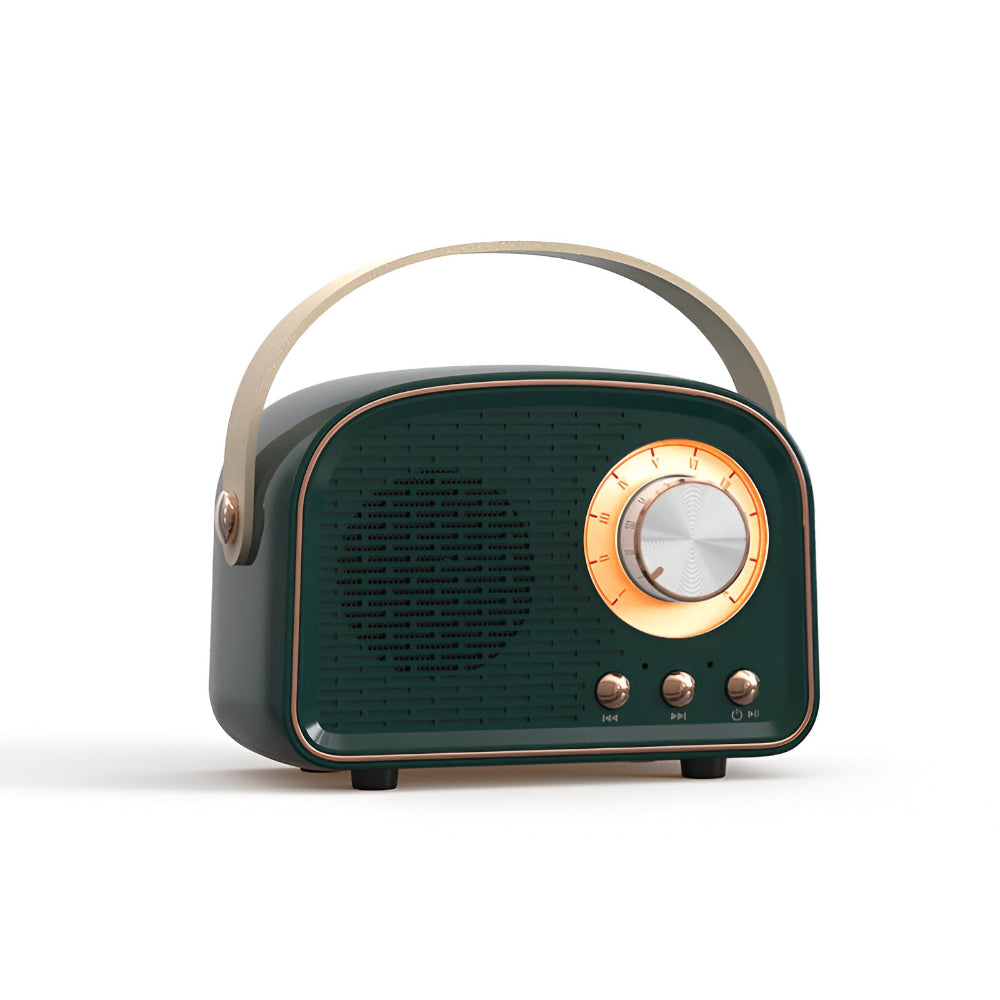 RetroSound | Stilvoller Bluetooth Lautsprecher – Kabelloses Klangerlebnis im Vintage-Design