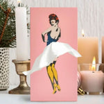 Verspielte Taschentuchbox im Rockdesign