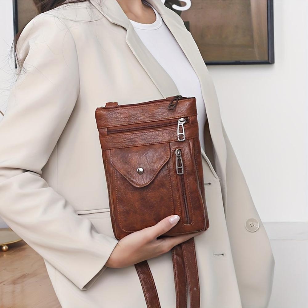 Vintage Flair – Damen Umhängetasche im Retro-Stil