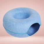 Interaktive Katzenhöhle in Donut-Form