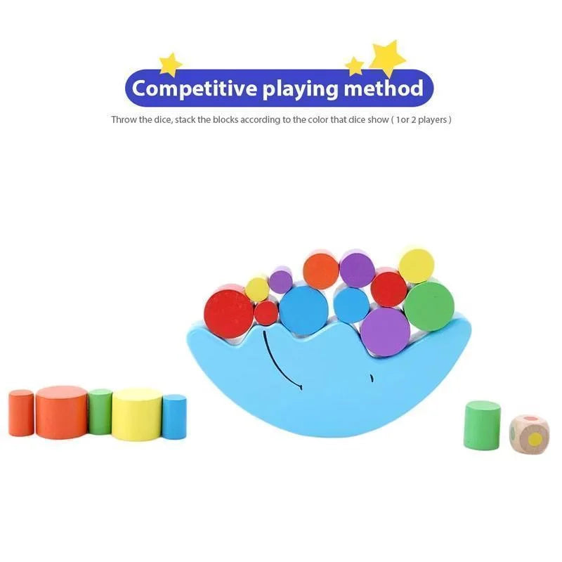 Farbenspiel - Buntes Balancespiel für Kinder, lehrreich und unterhaltsam