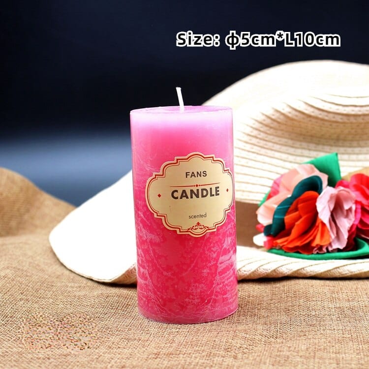 Bunte Duftkerzen aus Sojawachs