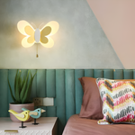 Colorful LED Wall Lamp in Butterfly Shape for Children's Rooms