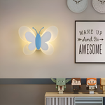 Colorful LED Wall Lamp in Butterfly Shape for Children's Rooms