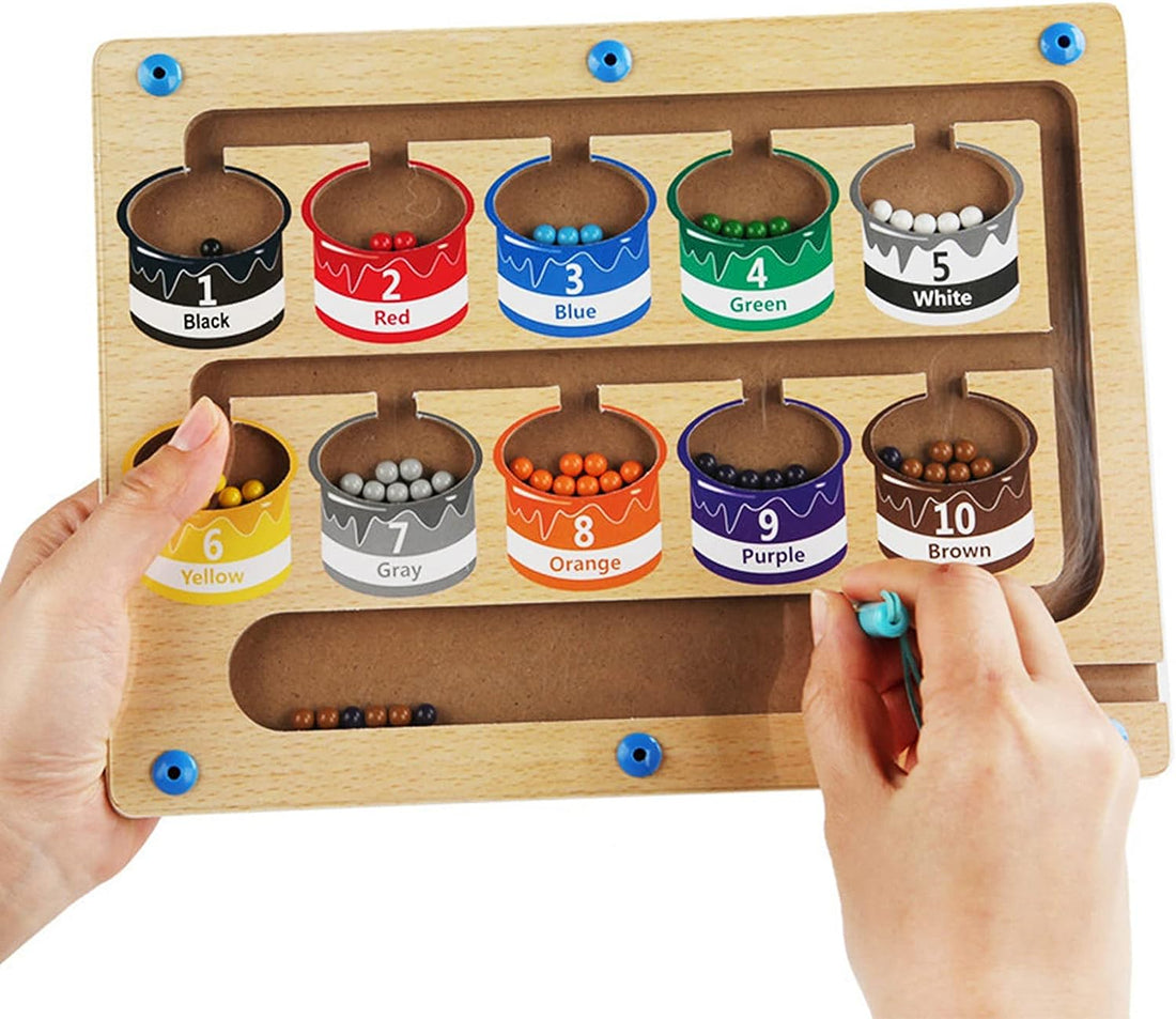 Magnetisches Farb- und Zahlenbrett | Spielerisches Lernen für Kinder