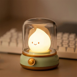 Compact LED Night Light with Adjustable Brightness – Retro Lamp Style
