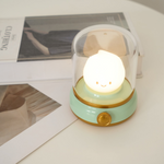 Compact LED Night Light with Adjustable Brightness – Retro Lamp Style