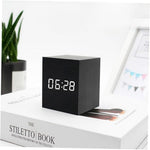 Compact LED Digital Clock with Temperature Display and Night Mode
