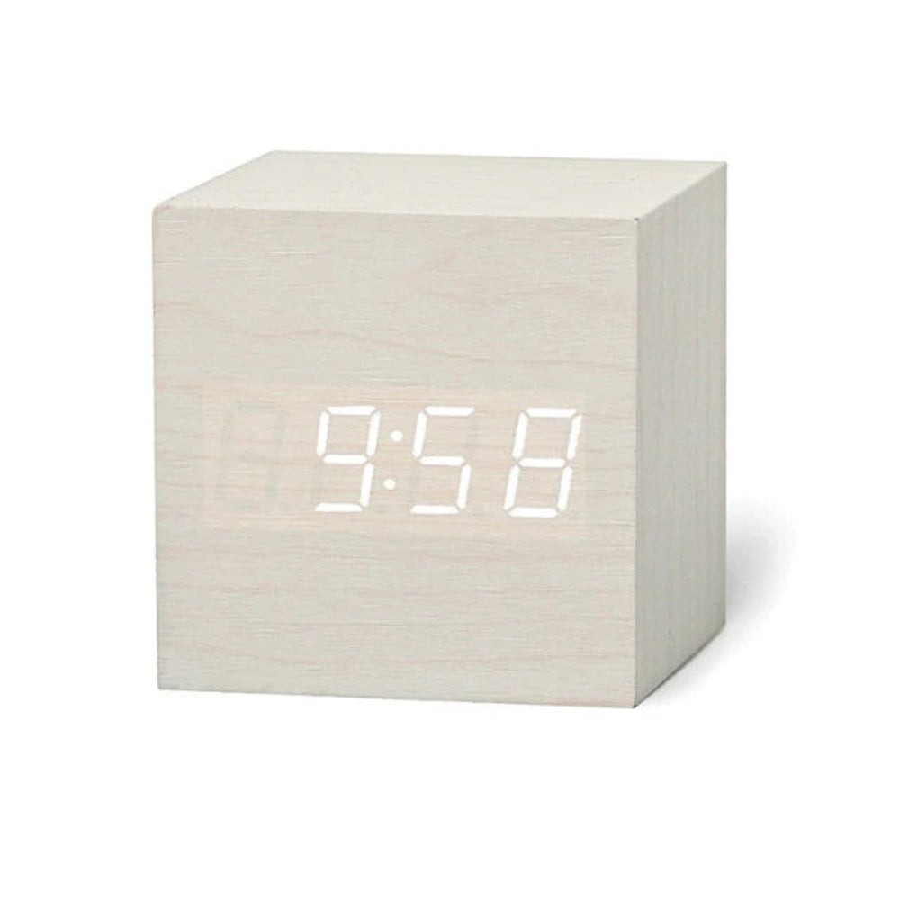 Compact LED Digital Clock with Temperature Display and Night Mode