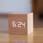 Compact LED Digital Clock with Temperature Display and Night Mode