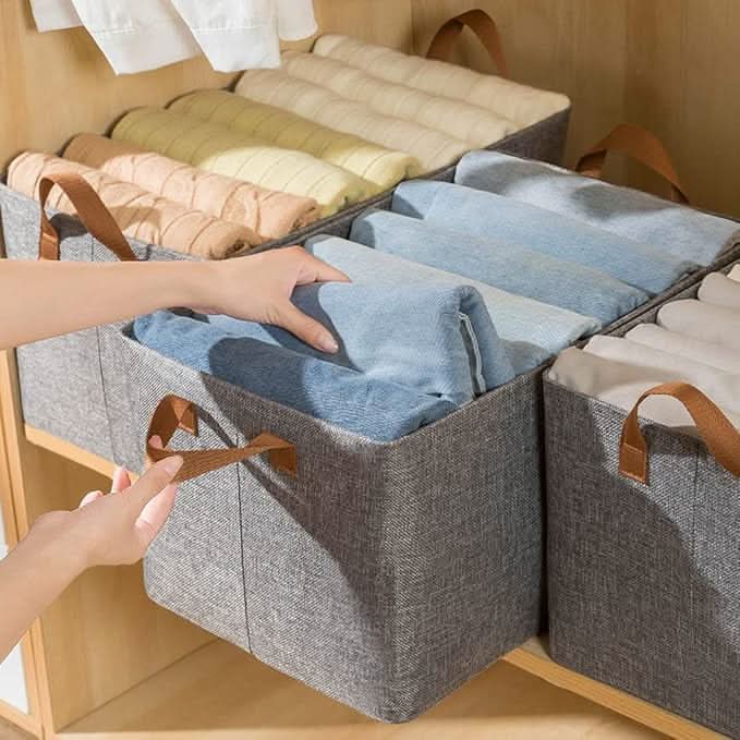 Space-Saving Storage Box with Sturdy Steel Frame – Foldable and Moisture-Resistant for Optimal Home Organization