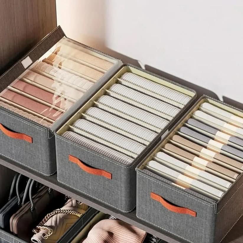 Space-Saving Storage Box with Sturdy Steel Frame – Foldable and Moisture-Resistant for Optimal Home Organization