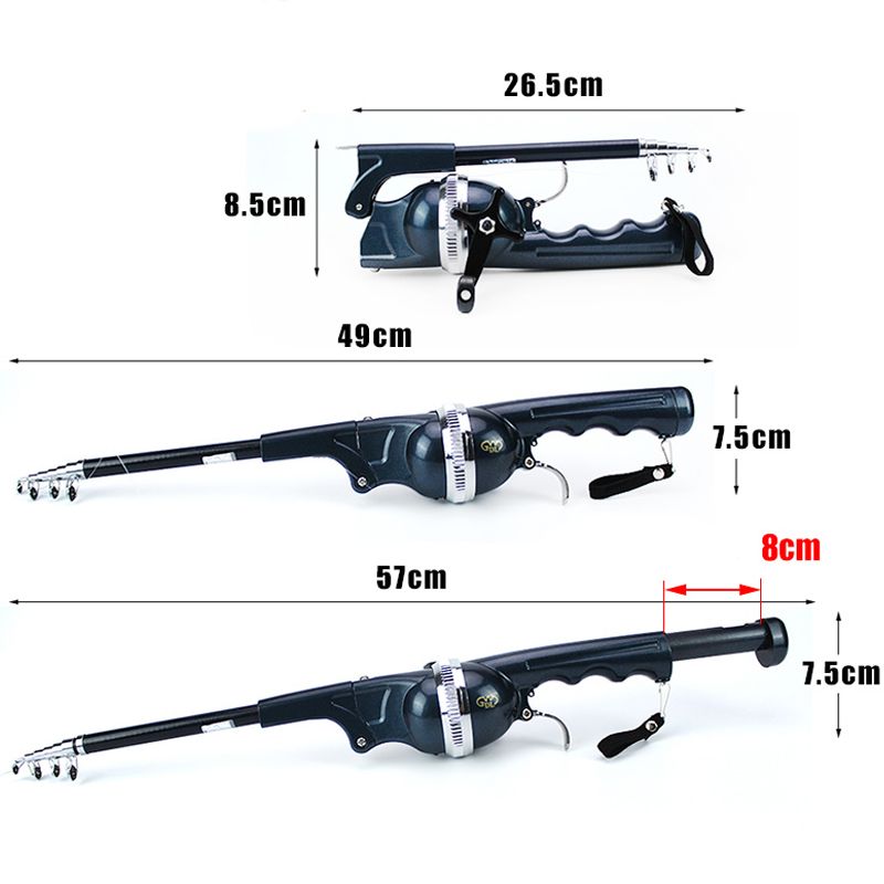 FlexiFisher Telescopic Fishing Set | Ideal for on the go with immediate readiness for use
