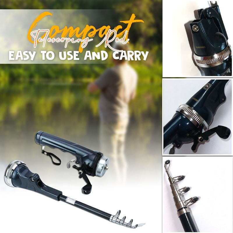 FlexiFisher Telescopic Fishing Set | Ideal for on the go with immediate readiness for use