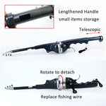 FlexiFisher Telescopic Fishing Set | Ideal for on the go with immediate readiness for use