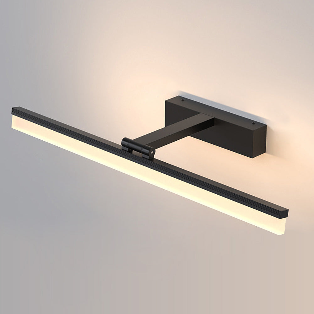 Moderne schwarze LED-Spiegelleuchte für das Badezimmer
