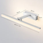 Moderne schwarze LED-Spiegelleuchte für das Badezimmer