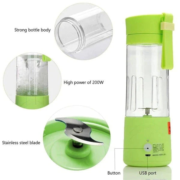 SmoothiePro Mobile Blender | Portable Blender with 6 Stainless Steel Blades