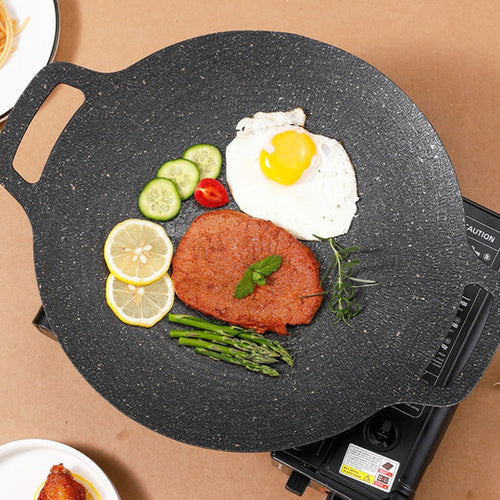 KochGenuss Antihaft Koreanische Grillpfanne – Stressfreies Kochen, Saftige Gerichte, Immer Sauber
