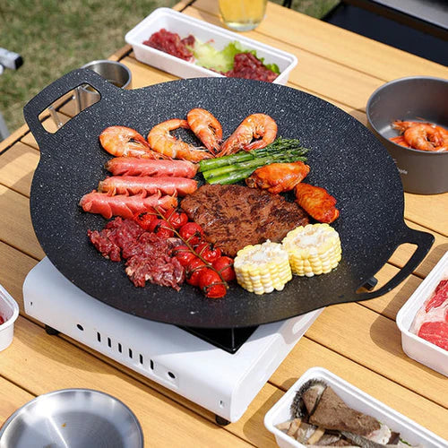 KochGenuss Antihaft Koreanische Grillpfanne – Stressfreies Kochen, Saftige Gerichte, Immer Sauber