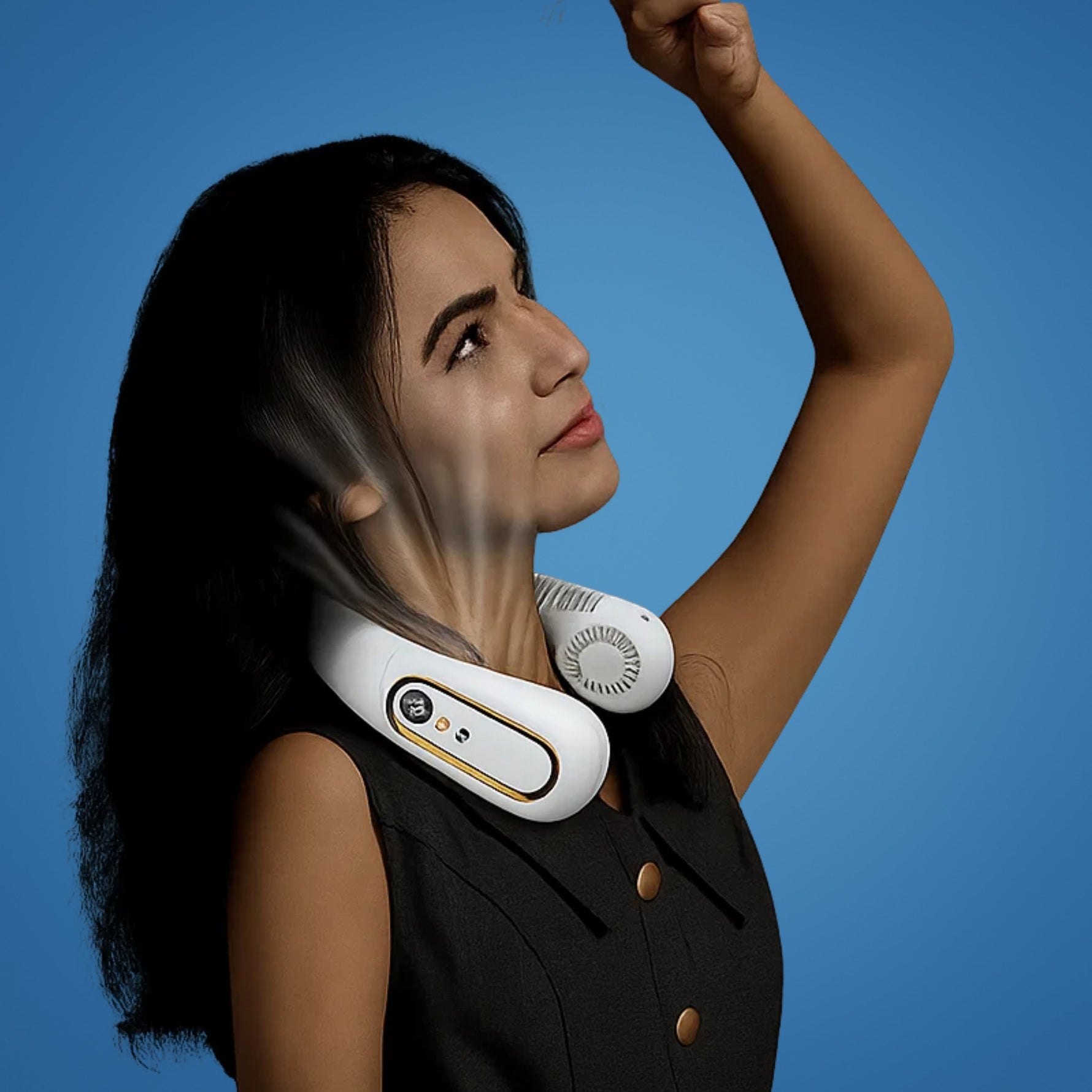 Luftiger Komfort | Tragbarer Nackenventilator mit USB-C