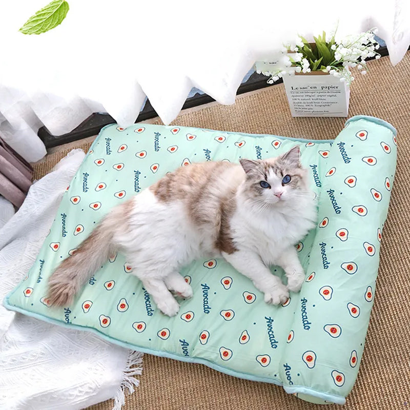 Kühlende Haustiermatte aus Eis-Seide für Hunde und Katzen