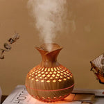 Cool Mist Humidifier – Stylish Wood Design, Oil Compatible