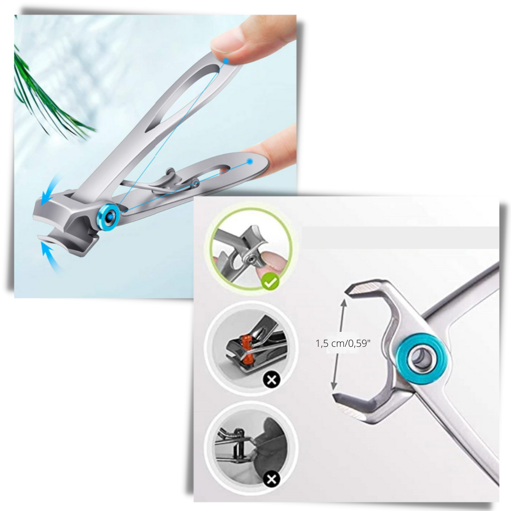 Premium Stainless Steel Nail Clippers for Strong Nails