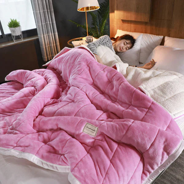Wohlfühl-Fleece-Decke – Luxuriöse Winterdecke für Sofa und Bett