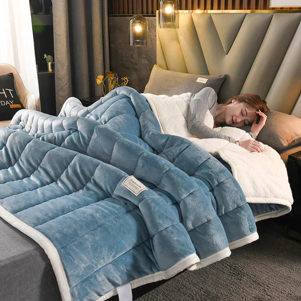 Wohlfühl-Fleece-Decke – Luxuriöse Winterdecke für Sofa und Bett