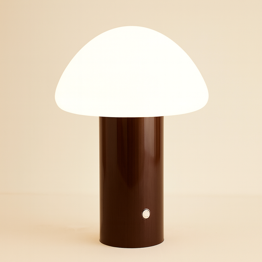 Cordless Mushroom Lamp – Rechargeable Table Lamp for Gentle Illumination