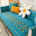 Boho-inspirierter Sofabezug – Elastisch & Ganzjährig Nutzbar | Stilvoller Schutz für Ihr Sofa