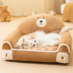 Gemütliches Teddy-Bär-Bett für Ihre Haustiere